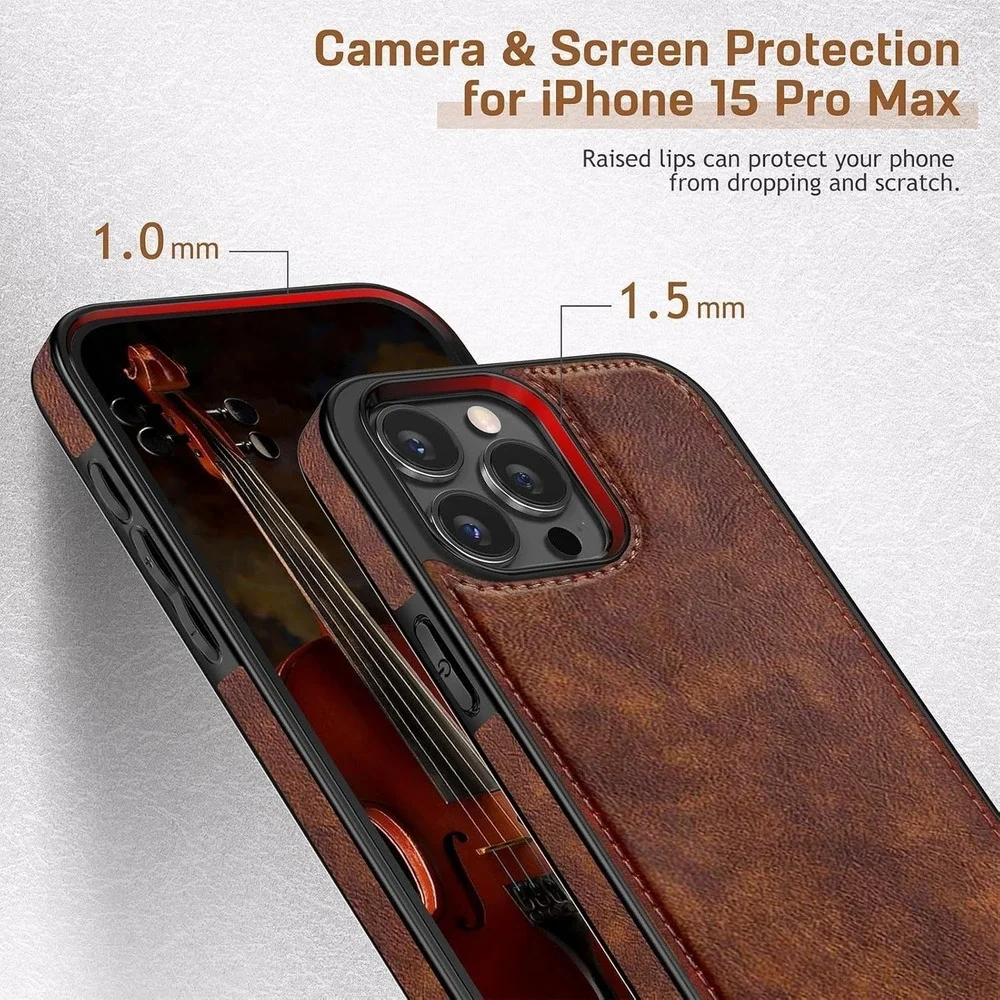 New Rustic Western Vintage Retro Elegant Cell Case for iPhone 15 Pro Max 6.7